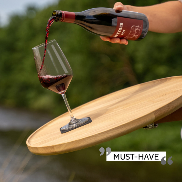 Pahar de cristal magnetic WINE BORDEAUX + suport – set de 2 buc. [2]