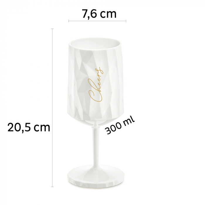 Pahar de plastic magnetic WINE CHEERS 0,3l + suport feros [7]