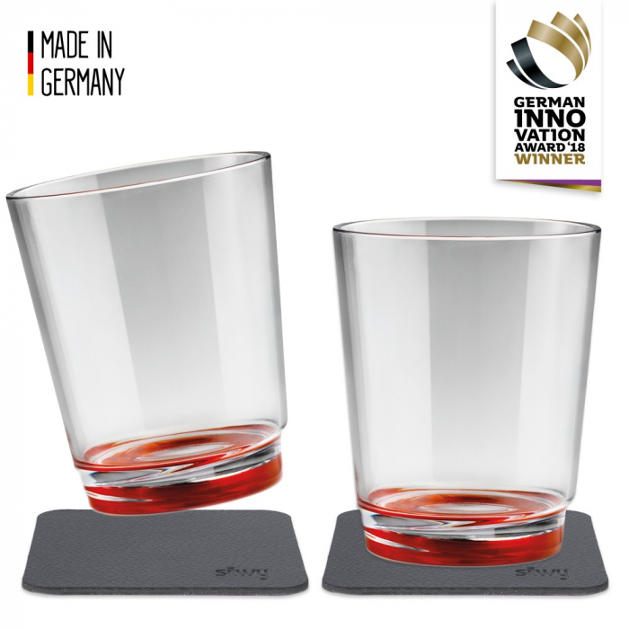 Pahar magnetic - set de 2 bucati, rosu Ready Red [8]