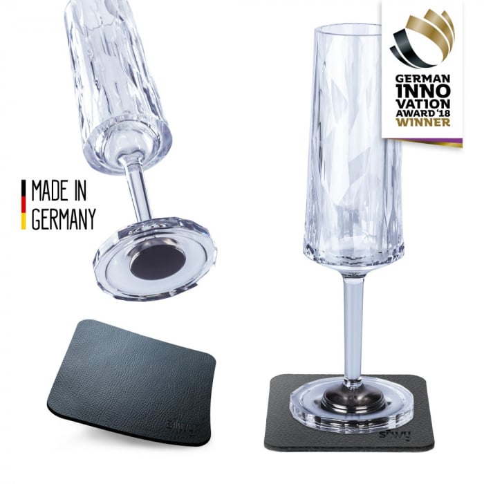 Pahare de plastic magnetice PROSECCO, set de 2 bucati, High-Tech [7]