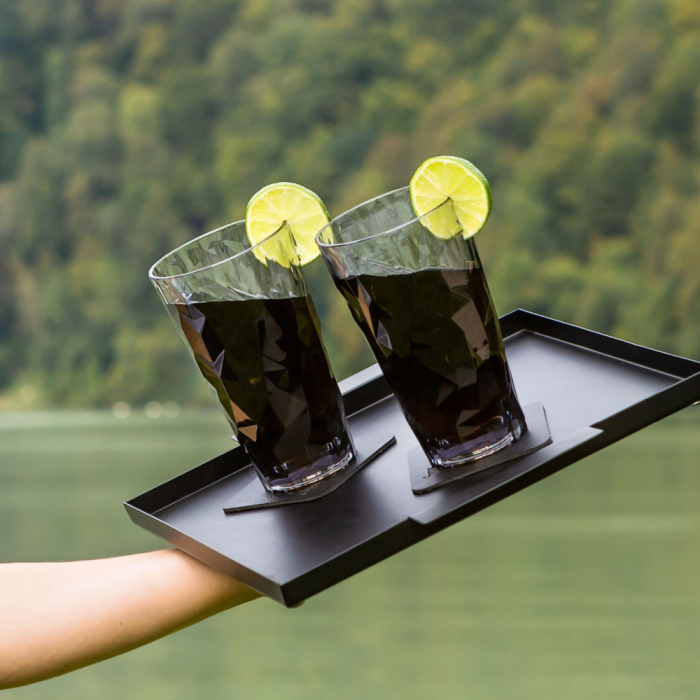 Pahare de plastic magnetice LONGDRINK gri, set de 2 bucati, High-Tech [5]