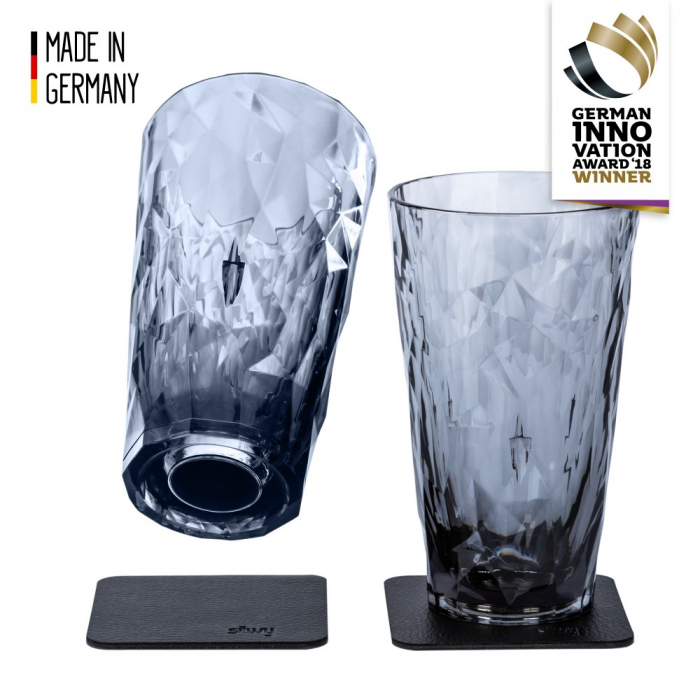 Pahare de plastic magnetice LONGDRINK gri, set de 2 bucati, High-Tech [7]