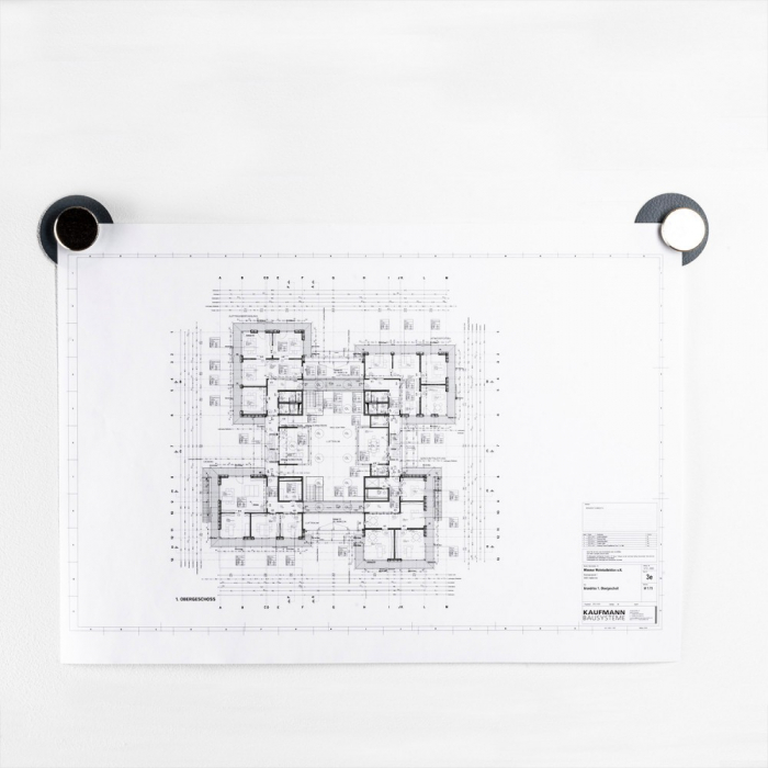 Pinuri magnetice "Smart" cu suport NEGRU - set de 2 buc [6]