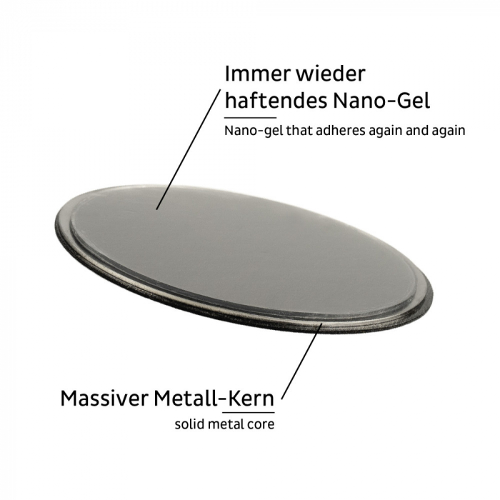 Suport feros cu gel diam. 8cm SUPERSTRONG negru [3]