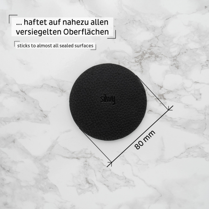 Suport feros cu gel diam. 8cm SUPERSTRONG negru [7]