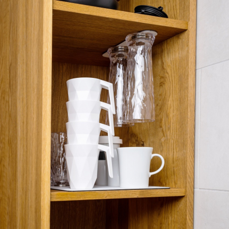 Cana de cafea magnetica din plastic + capac + suport [6]