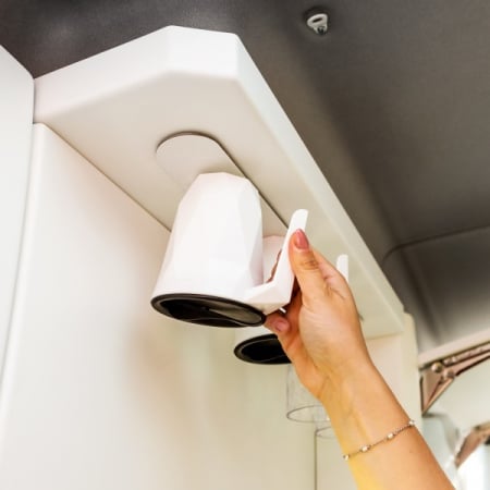 Cana de cafea magnetica din plastic + capac + suport [4]