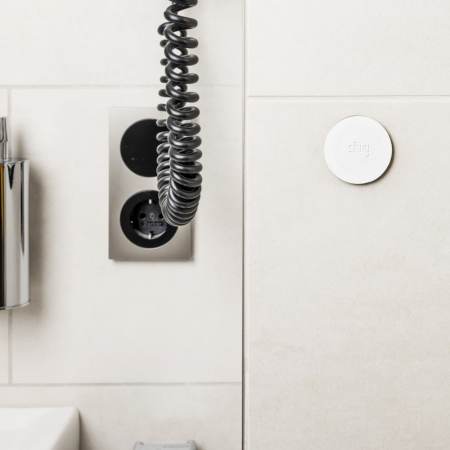 Carlig magnetic „Clever” alb cu suport alb [3]