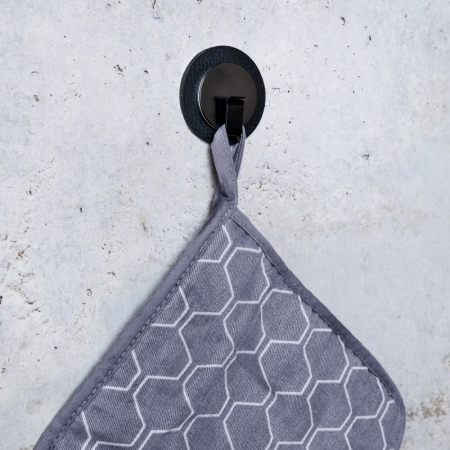 Carlig magnetic „Clever” negru cu suport negru [4]