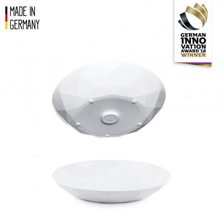 Pahare magnetice Silwy - Farfurie magnetica plastic + suport feros - set de 2 buc.