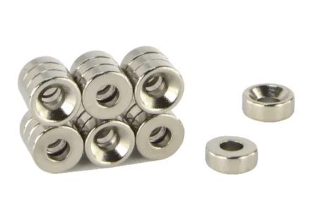 Magnet neodim inel 8mm x 3,5mm x 3mm, cu sanfren [1]