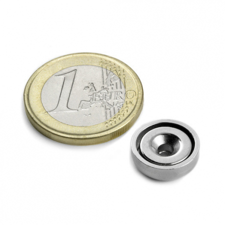Magnet oala neodim 13mm cu orificiu [3]