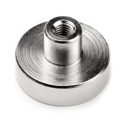 Magneti neodim - Magnet oala neodim 16mm cu filet interior