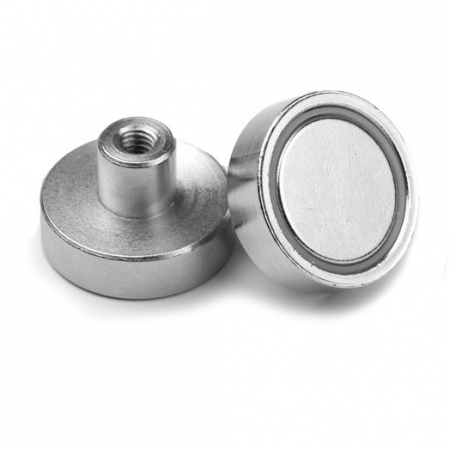 Magneti neodim - Magnet oala neodim 20mm cu filet interior