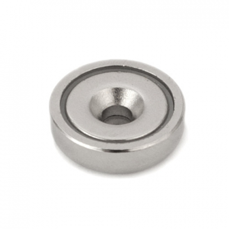 Magneti neodim - Magnet oala neodim 20mm cu orificiu