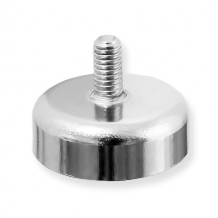 Magneti neodim - Magnet oala neodim 20mm cu tija filetata