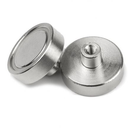 Magneti neodim - Magnet oala neodim 25mm cu filet interior