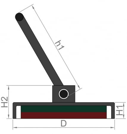 Magnet oala neodim 32mm cu carabiniera [9]