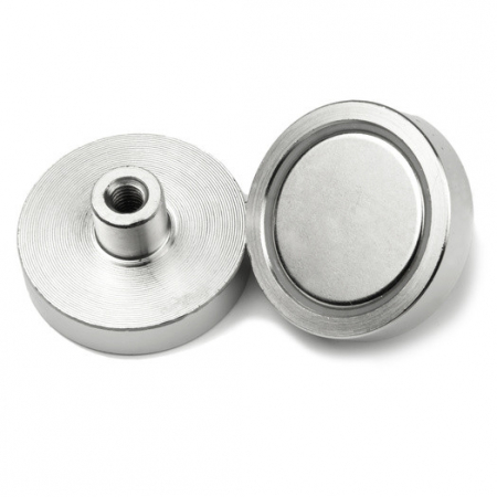 Magneti oala neodim - Magnet oala neodim 32mm cu filet interior M4