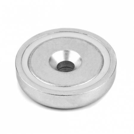 Magneti neodim - Magnet oala neodim 48mm cu orificiu