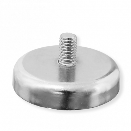 Magneti neodim - Magnet oala neodim 48mm cu tija filetata