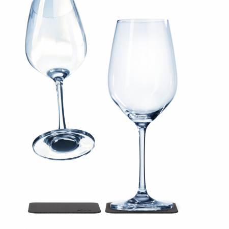 Pahare magnetice Silwy - Pahar de cristal magnetic WINE + suport – set de 2 buc.
