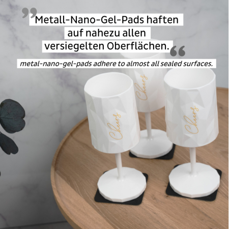 Pahar de plastic magnetic WINE CHEERS 0,3l + suport feros [4]