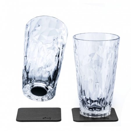Pahare magnetice Silwy - Pahare de plastic magnetice LONGDRINK, set de 2 bucati, High-Tech