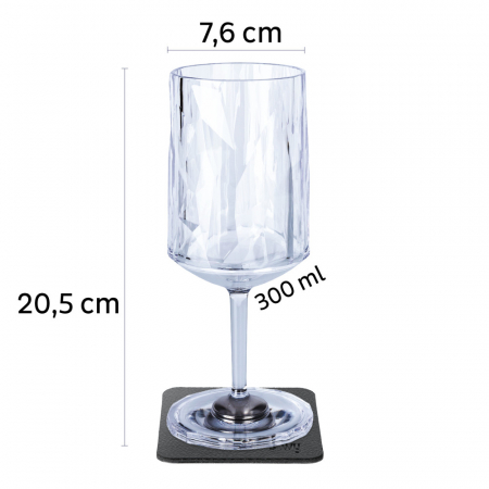 Pahare de plastic magnetice WINE 0,3l, set de 2 bucati [6]
