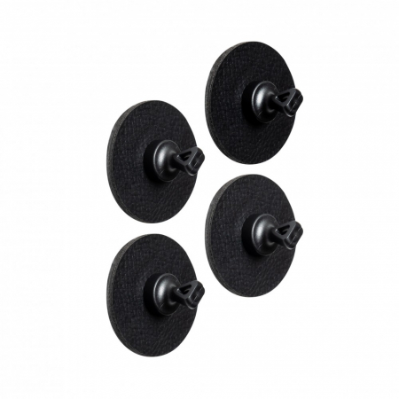 Pahare magnetice Silwy - Pinuri magnetice "Flex" cu suport NEGRU - set de 4 buc