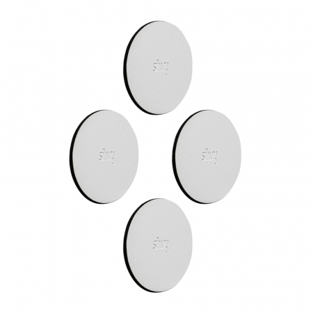 Accesorii pentru pahare magnetice - Suport feros cu gel diam. 5cm alb - set de 4 buc.