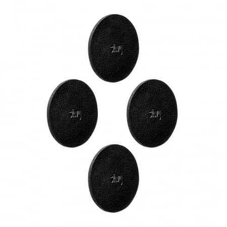Accesorii pentru pahare magnetice - Suport feros cu gel diam. 6,5cm negru - set de 4 buc.