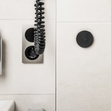 Suport feros cu gel diam. 6,5cm negru - set de 4 buc. [7]