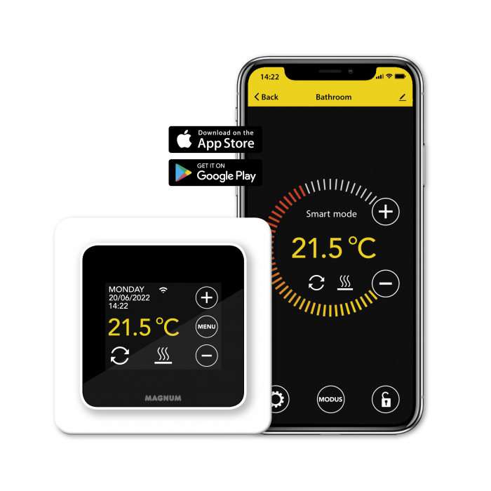 Kit covor incalzire in pardoseala aluminiu 6 m² - 840 W cu termostat MRC WIFI control [4]