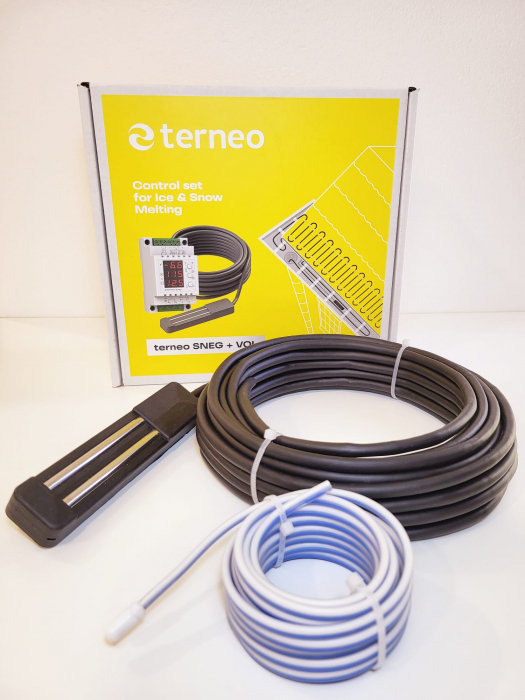 Set Termostat digital + senzor temperatura / Umiditate 1 x 16A - 230 Volt pentru jgheab/burlan [3]