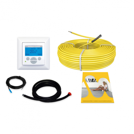 Kit cablu incalzire in pardoseala cu termostat programabil intelligent control - Kit cablu incalzire in pardoseala Magnum Heating 700 W - 41,2 m, pentru 5 mp cu termostat programabil  Magnum IC