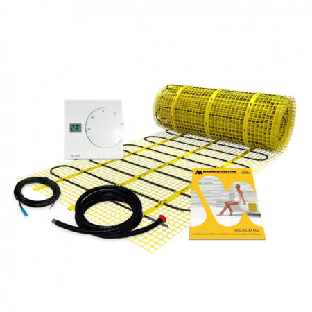Incalzire in pardoseala electrica pentru gresie - Kit covor incalzire in pardoseala 7 m² - 1050 W cu termostat Analogic Standard control