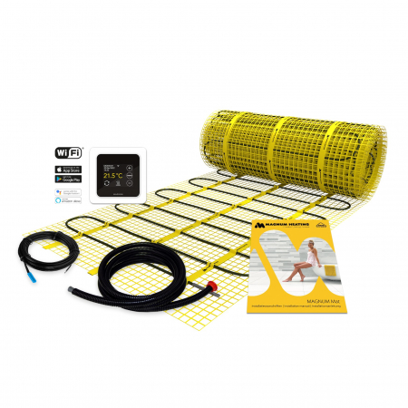 Kit covor incalzire in pardoseala cu termostat MRC - Kit covor incalzire in pardoseala 8 m² - 1200 W cu termostat MRC WIFI control