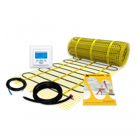Kit covor incalzire in pardoseala cu termostat programabil intelligent control - Kit covor incalzire in pardoseala 9 m² - 1350 W cu termostat programabil  Magnum IC