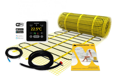 Kit covor cu termostat WIFI MRC - Kit covor incalzire in pardoseala 6 m² - 900 W cu termostat MRC WIFI control