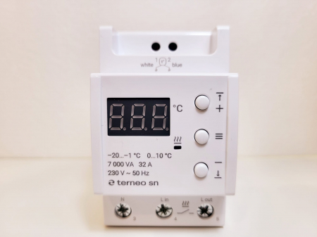 Terneo SN termostat pentru degivrare 32A, cu senzor de pardoseala inclus [1]