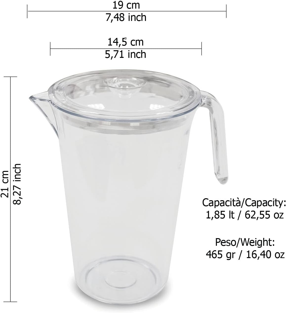 Carafa cu capac 1.8 L- DIAMOND [4]