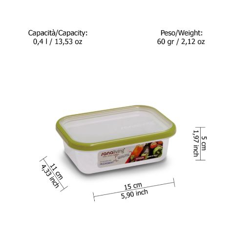 Cutie de Conservare 15x11x5 cm/0,4L - SanaLiving [3]