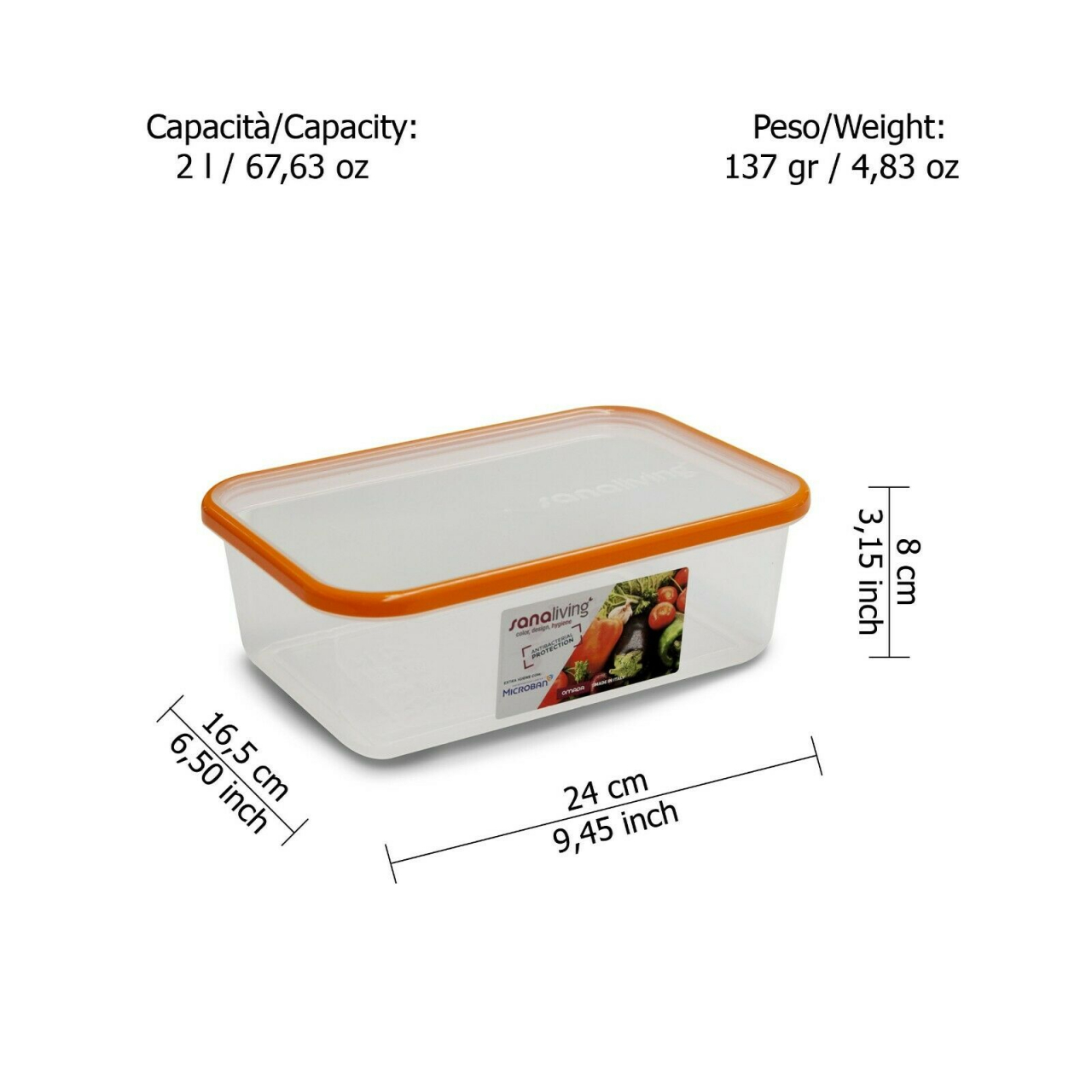 Cutie de Conservare  24x16,5x8 cm/2L - SanaLiving [2]