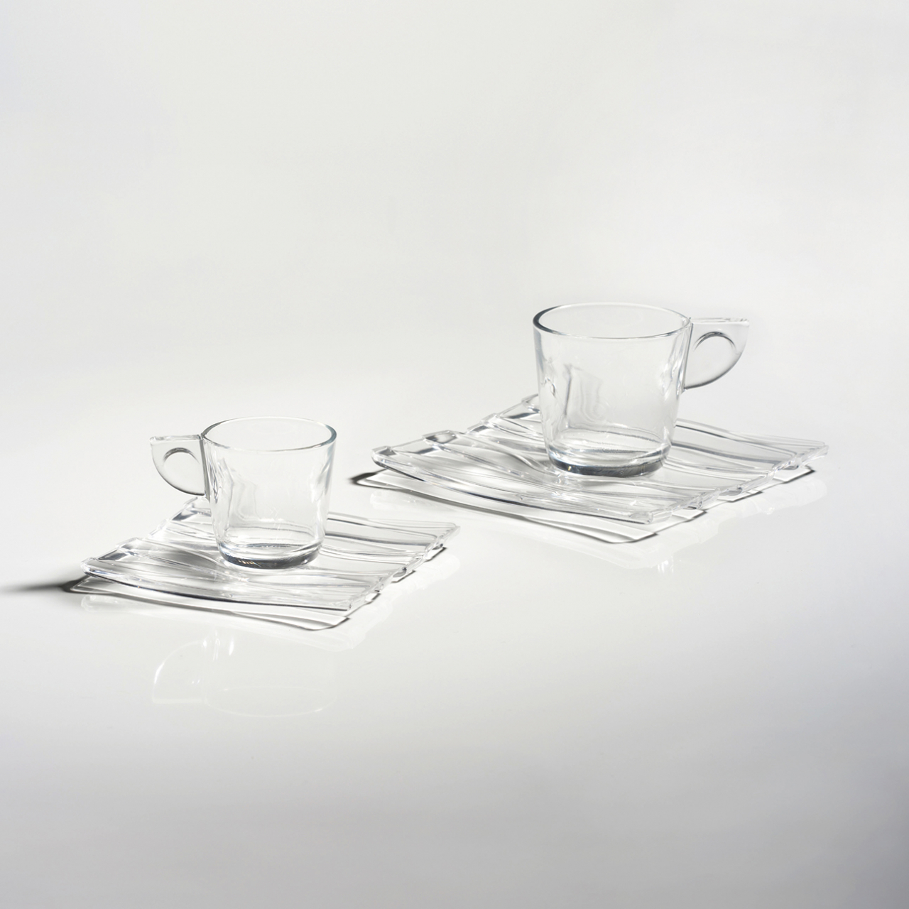 Set 2 cesti de ceai - transparent - Oyster  [4]