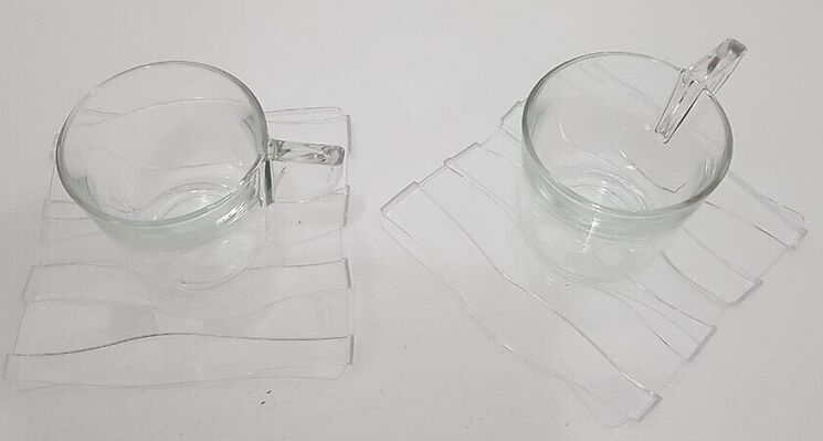 Set 2 cesti de ceai - transparent - Oyster  [8]