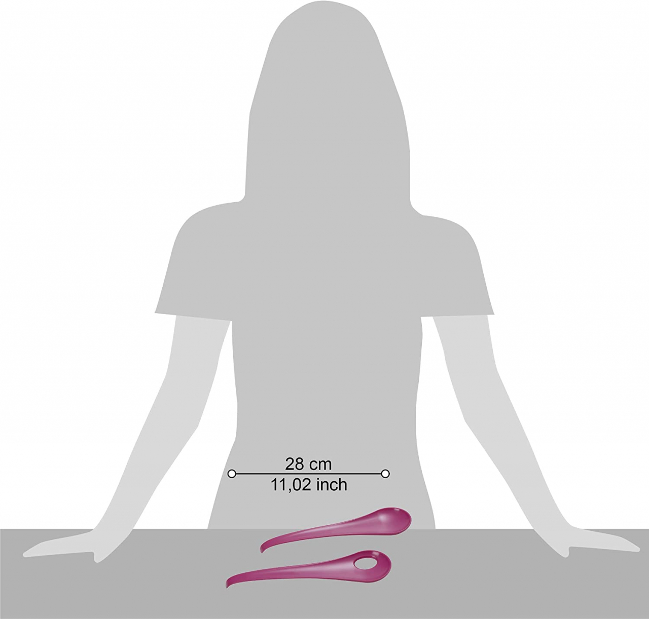 Set 2 linguri de salată 27x7x2,5 cm SanaLiving [3]