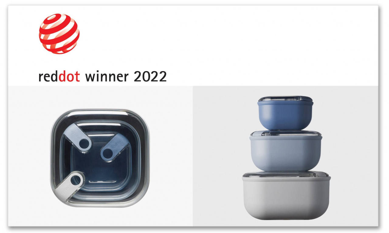 Set 3 cutii alimentare pătrate 12x12x7,2 cm - 16x16x8,7 cm - 19,5x19,5x10,5 cm (0,425 L-1 L-2 L) - PULL BOX [8]