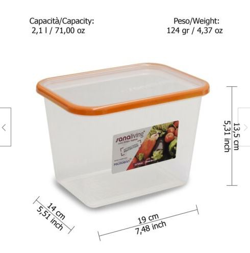 Set 3 cutii de conservare alimente 19x14x13,5 cm - culori asortate (fuchsia-lime-violet)  - SanaLiving [2]