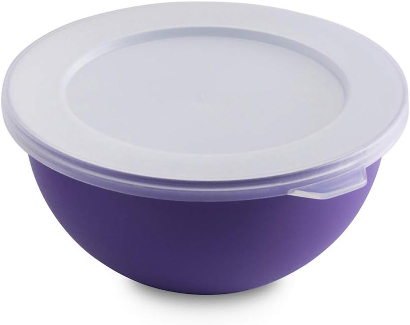 Set 4 boluri cu capac d.13 cm - culori asortate (portocaliu-fucsia-galben-verde) - SanaLiving [7]